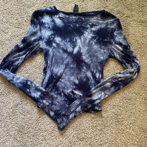 Blue Tie Dye Long Sleeve